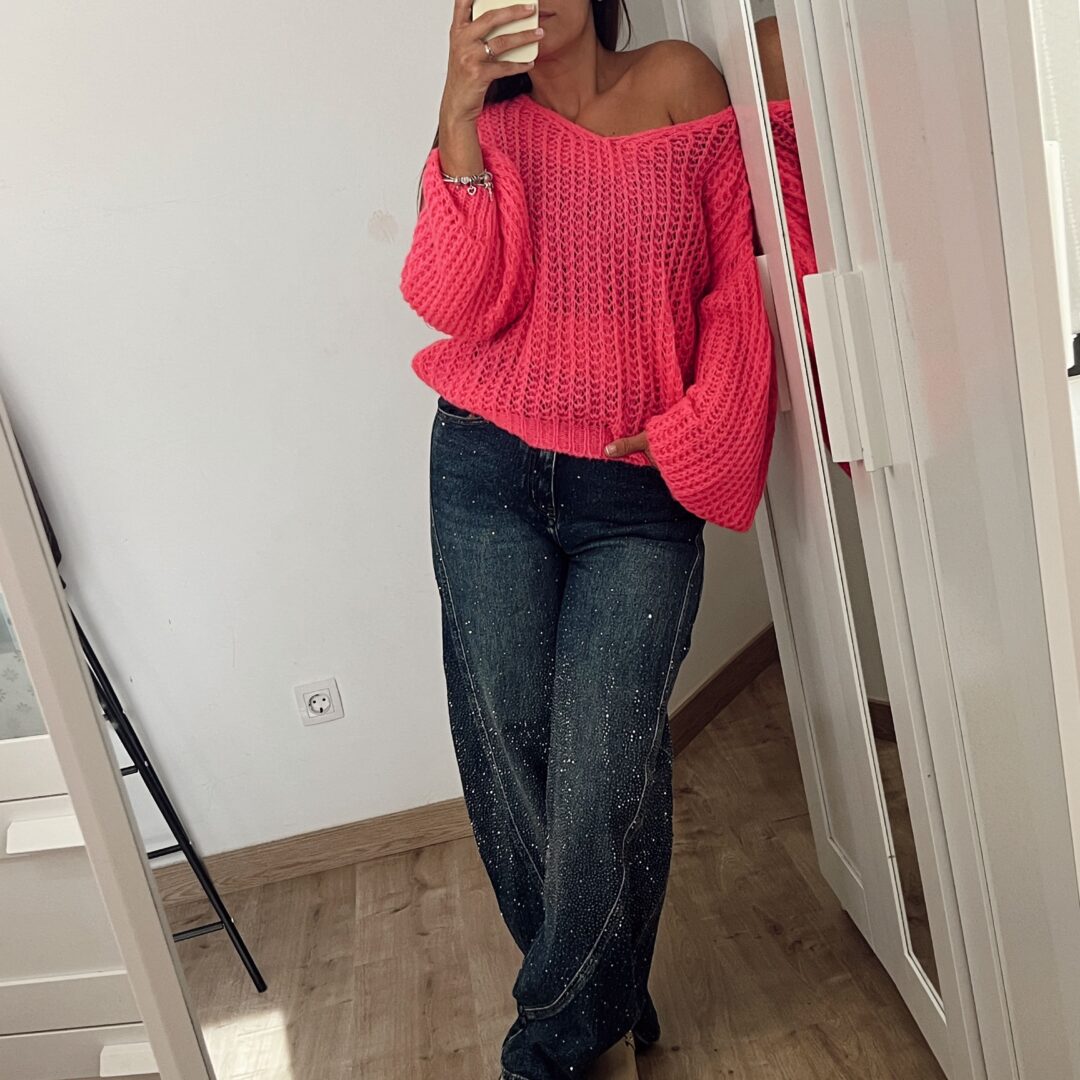 Jersey Calado rosa fluor