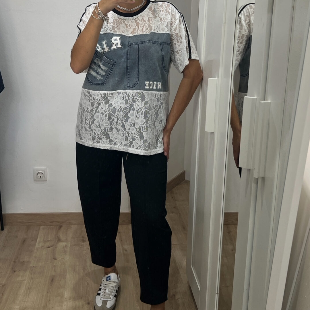 Camiseta lencera jeans