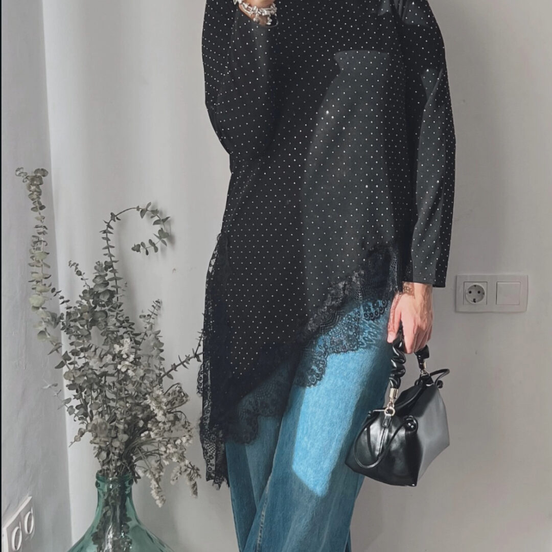 Camiseta asimétrica brilli