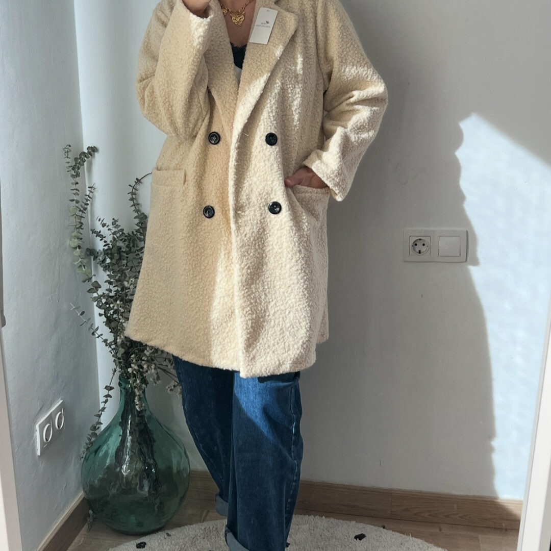 Abrigo borreguito Beige