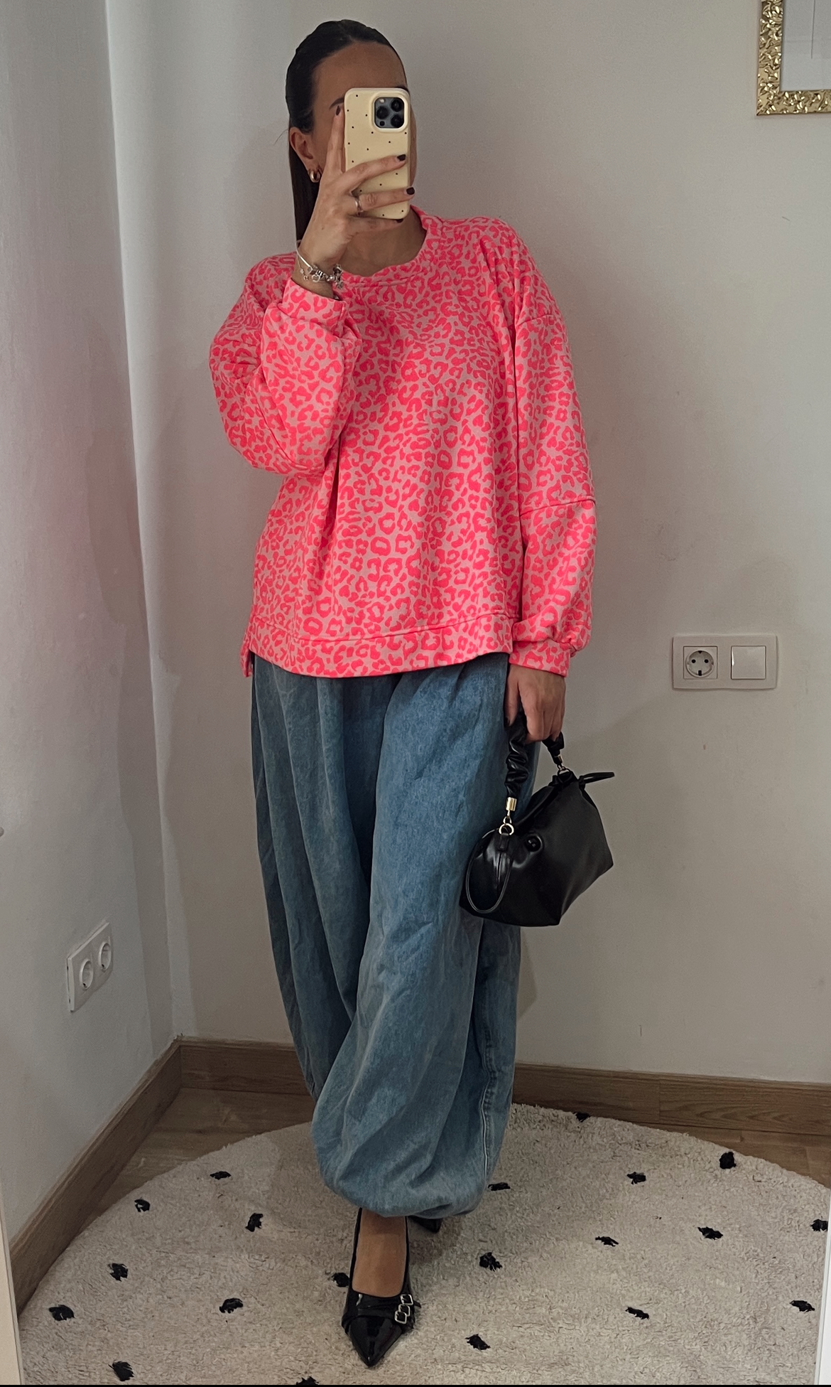 Sudadera Animal print Flúor