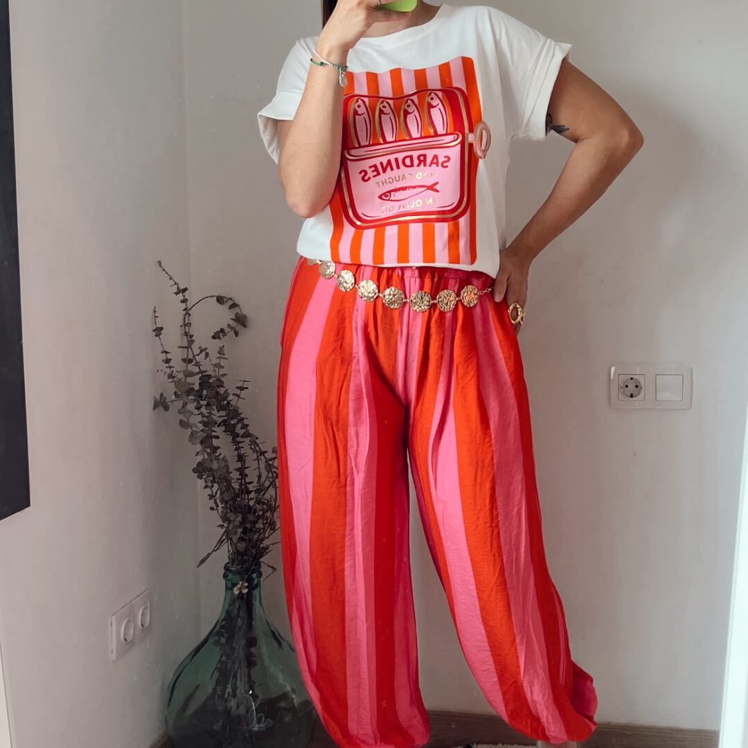 Camiseta Sardinas Naranja